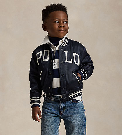 Polo Ralph Lauren Polobluse - Navy/Hvidstribet