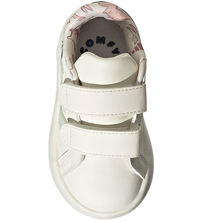 adidas Performance Sko - Grand Court Dino CF - Owhite/Lingrn/Sil