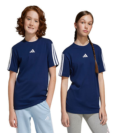 adidas Performance T-shirt - J 3S - Dkblue/White