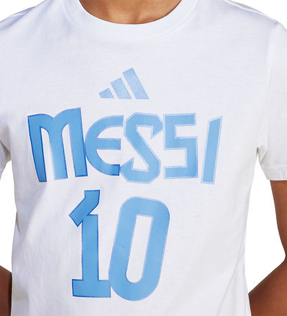 adidas Performance T-shirt - Y Messi N&N G T - White w. Print
