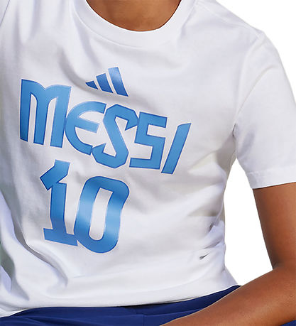 adidas Performance T-shirt - Y Messi N&N G T - White w. Print