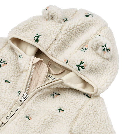Liewood Fleecejakke - Mara - Peach/Sandy Embroidery m. Ører