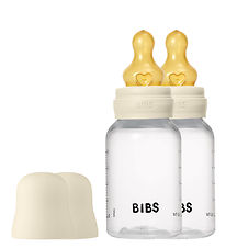 Bibs Sutteflaske - 2-pak - 150 ml - PP/Naturgummi - Ivory