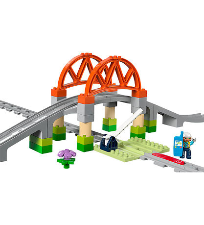 LEGO® DUPLO - Togbro og Spor Udvidelsessæt 10426 - 42 Dele