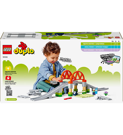 LEGO® DUPLO - Togbro og Spor Udvidelsessæt 10426 - 42 Dele