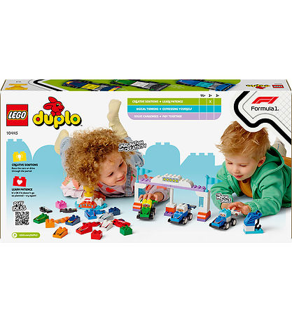 LEGO® DUPLO® - F1®-teams m. Racerbiler og Kørere 10445 - 70 Dele