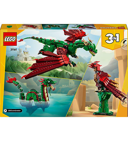 LEGO® Creator - Middelalder-drage 31161 - 3-i-1 - 715 Dele