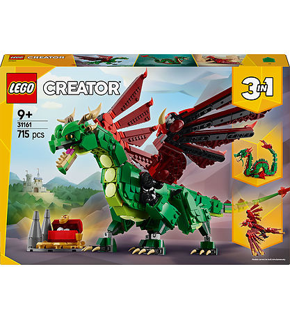 LEGO® Creator - Middelalder-drage 31161 - 3-i-1 - 715 Dele
