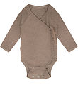 That's Mine Slå-om Body l/æ - Rib - Becca - Brown Melange
