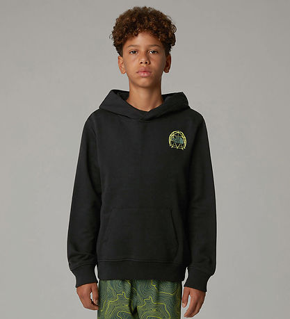 The North Face Hættetrøje - Graphic Relaxed - Sort/Neongul