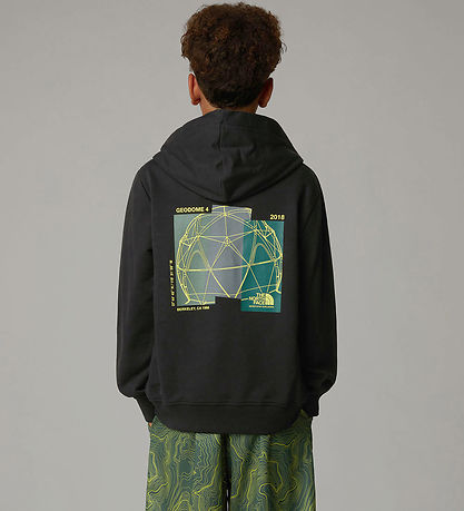 The North Face Hættetrøje - Graphic Relaxed - Sort/Neongul