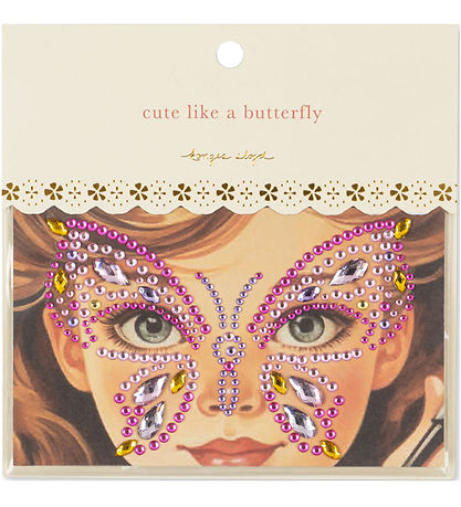Konges Sløjd Udsmykningssæt - Butterfly Face Jewels
