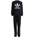 adidas Originals Sweatsæt - Trefoil - Sort m. Hvid