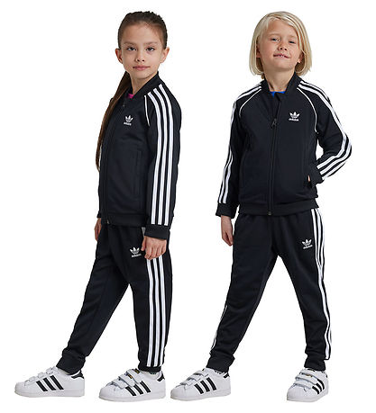 adidas Originals Træningssæt - Sort m. Hvid