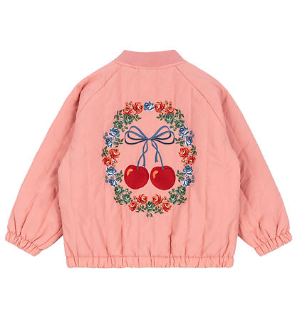 Konges Sløjd Termojakke - Juno Bomber - Strawberry Ice m. Print