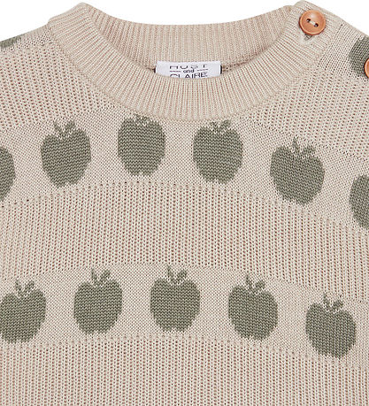 Hust and Claire Bluse - Strik - Bambus - Pos - Seagrass
