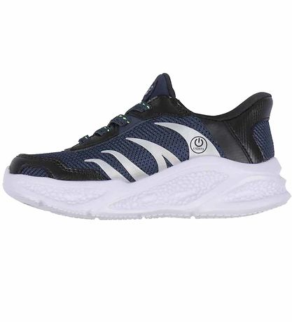 Skechers Sko m. Lys - Meteor Light - Brisk Beams - Navy/Sort
