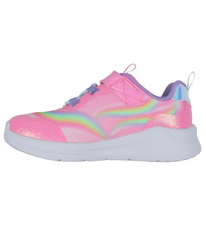 Skechers Sko m. Lys - Unicorn Chaser - Pink/Multi