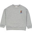 Freds World Sweatshirt - Surf - Gråmeleret