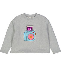 Freds World Sweatshirt - Hello Snap - Gråmeleret
