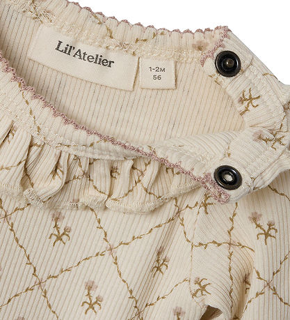 Lil Atelier Body l/æ - Rib - NbfGago - Turtledove
