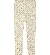Lil Atelier Leggings - Rib - NmfGago - Turtledove
