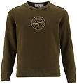 Stone Island Sweatshirt - Armygrøn m. Logo