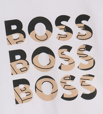 BOSS T-shirt - Hvid m. Print