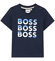 BOSS T-shirt - Navy m. Print