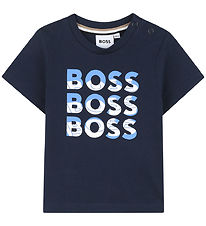 BOSS T-shirt - Navy m. Print
