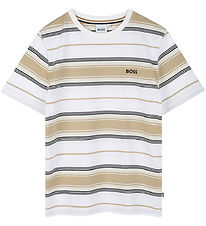 BOSS T-shirt - Stone/Off White