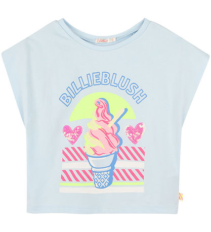 Billieblush T-shirt - Ice Water m. Print/Glimmer