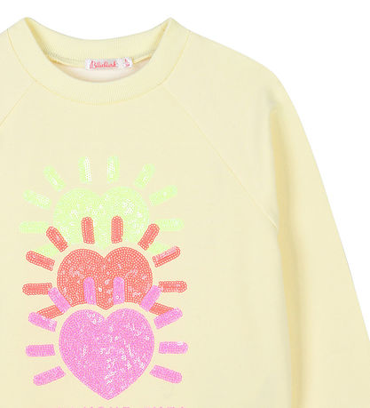 Billieblush Sweatshirt - Gul m. Pailletter