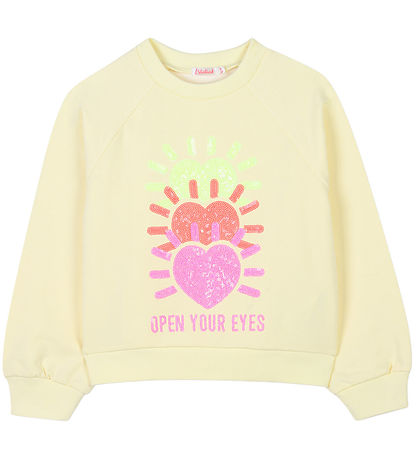 Billieblush Sweatshirt - Gul m. Pailletter