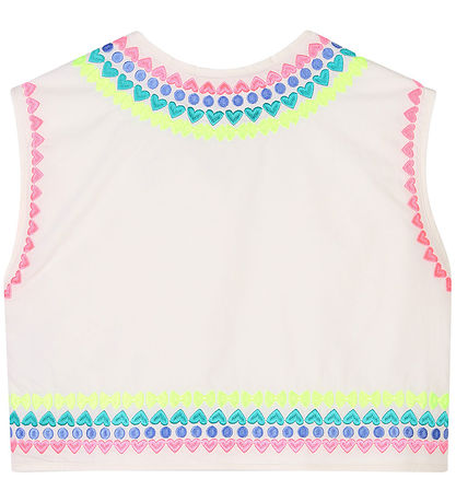 Billieblush Vest - Ivory m. Neon