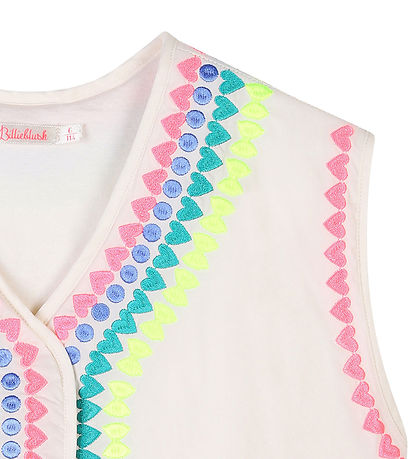 Billieblush Vest - Ivory m. Neon