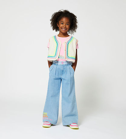 Billieblush Vest - Ivory m. Neon