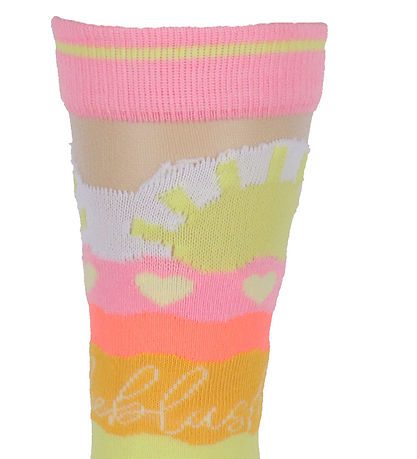 Billieblush Strømper - Pink/Gul m. Sol