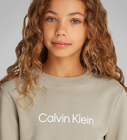 Calvin Klein Sweatshirt - Inst. Logo - Laurel Oak Grey
