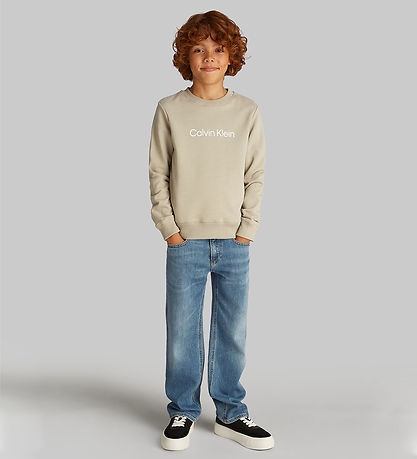 Calvin Klein Sweatshirt - Inst. Logo - Laurel Oak Grey