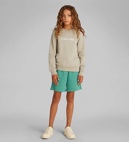 Calvin Klein Sweatshirt - Inst. Logo - Laurel Oak Grey