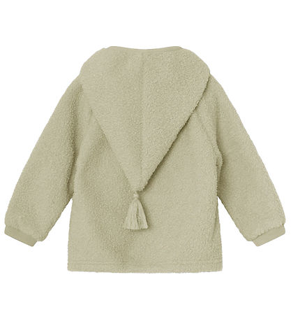 Mini A Ture Fleecejakke - Teddy - MatLiff - Elm Green