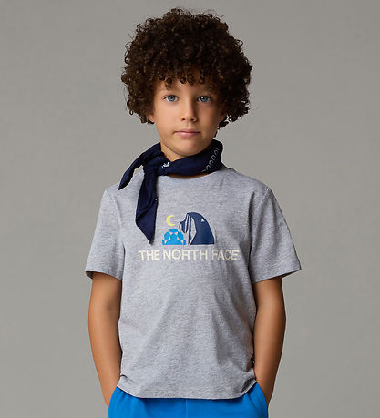 The North Face T-shirt - Kid Graphic - Gråmeleret m. Print