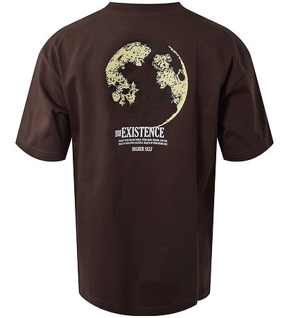 Hound T-shirt - Mørkebrun m. Print