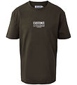 Hound T-shirt - Armygrøn m. Print