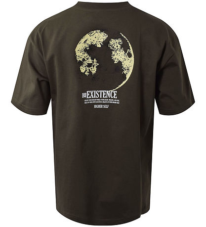 Hound T-shirt - Armygrøn m. Print