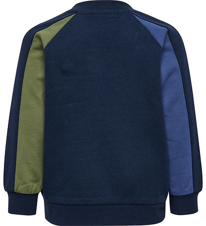 Hummel Sweatshirt - hmlAssym - Black Iris m. Logo