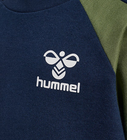 Hummel Sweatshirt - hmlAssym - Black Iris m. Logo