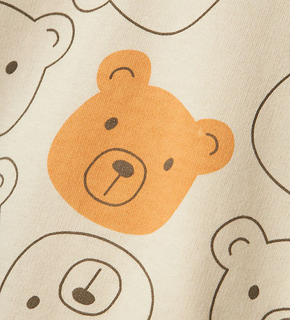 Name It Sweatshirt - NbnBare - Summer Sand m. Bjørne