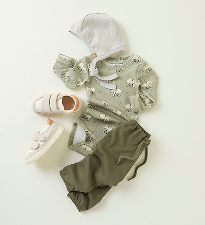 Name It Bukser - NbmBrir - Dusty Olive